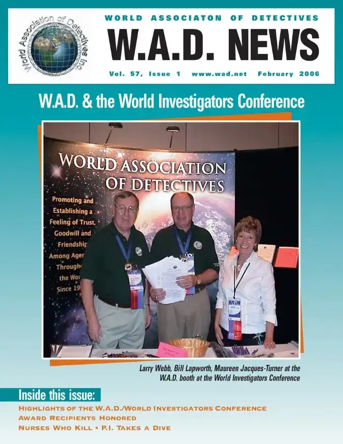 World Association of Detectives February publication cover