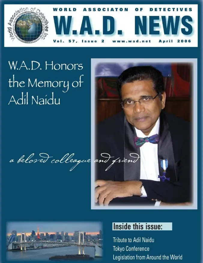 World Association of Detectives April 2006 publication cover