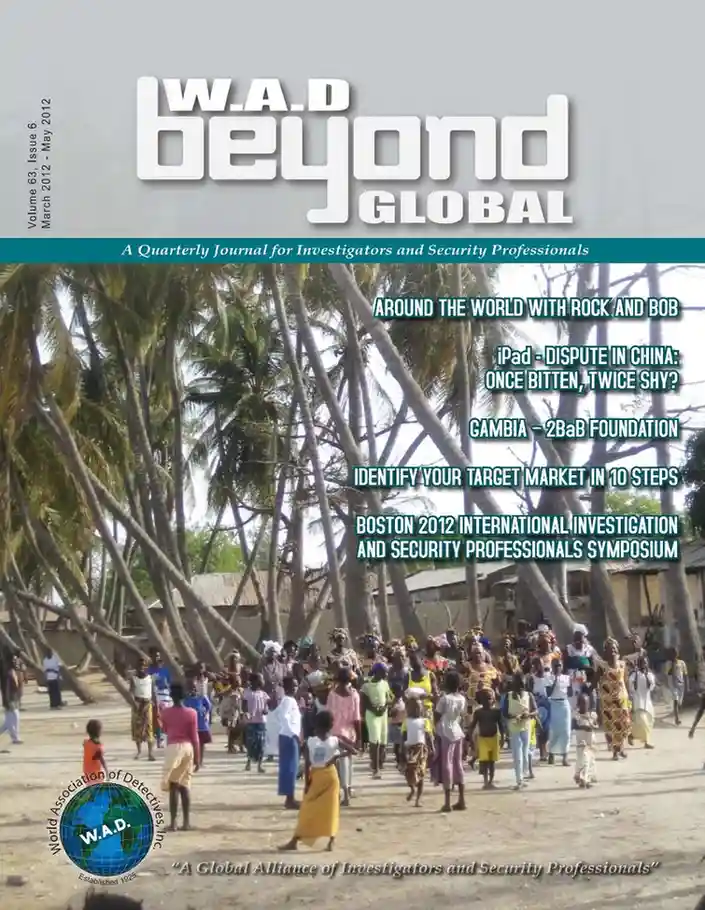 WAD March to May 2012 cover featuring global detectives association issue
